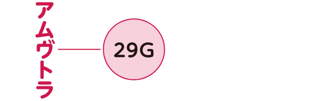 アムヴトラの針のサイズ